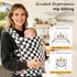MOCKPOSE 100% Carrier,3 Ergonomic,Cozy 7-40lbs,Checkerboard Baby Carrier Newborn to Toddler- Pure Cotton Double-Side