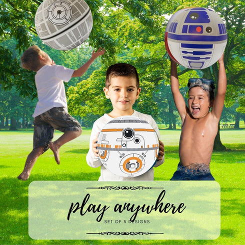 NINOSTAR Large Play Balls Set of 3, 14 Inches Fun Indoor and Outdoor Gift for Play Party Decor