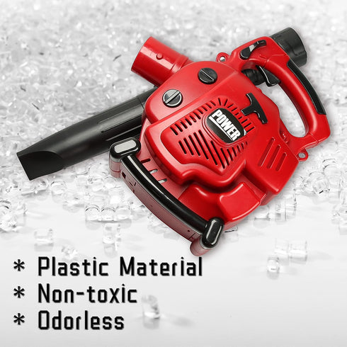 PROLOSO Kids Leaf Blower, Outdoor Pretend Play Gardening Toy Tool with Realistic Sounds for Toddlers