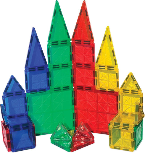 CreateOn Crayola Mini Magnetic PIP-Tiles, 42-Piece Building Set for Kids, STEM Travel Toys for Ages 3+