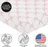 Sweet Jojo Designs Fitted Baby Crib Sheets (Pink Bows) for Girls, Infant Nursery, Toddler Bed Room - Standard Size