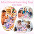 3+ PLAY Kids Cash Register Toy - Pretend Play Calculator Register Toys with Microphone/Conveyors/Play