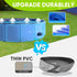 PUPTILY Swimming 6mm Set 63" Dog Pool, Foldable Pet Pool with High-Strength PP Board, Hard Plastic Collapsible Doggy