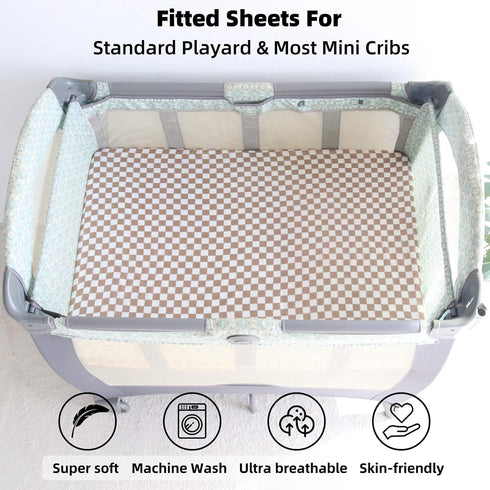 70% 30% 26in 38in LifeTree Crib Sheets for Baby Unisex - Muslin Fitted Crib Sheets Toddler Bed Sheet, Viscose from