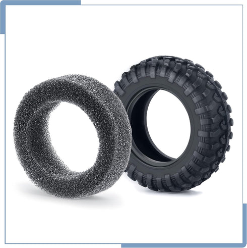 4PCS Rubber Micro RC Tires 42mm for Kyosho Mini Z 4x4 Tires 1/18 Scale 1/24 Scale