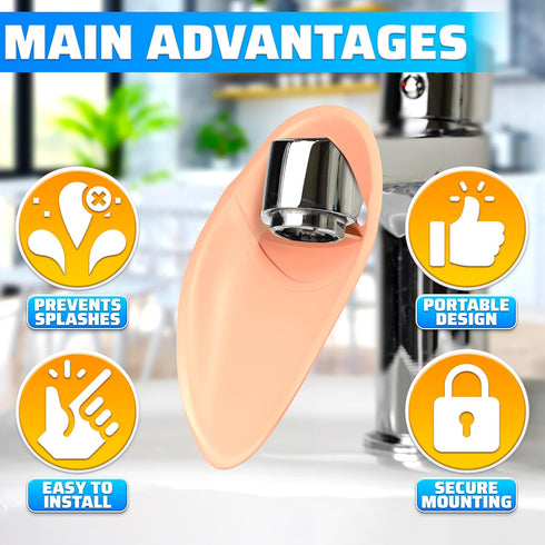 3Pcs Toddler Faucet Extender for Bathroom Sink - Extension Faucet Cover Bathtub Baby Sink Attachment for Washing Face
