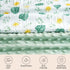 david's kids Muslin Baby Blanket - Soft Lightweight with Muslin Cotton Front, 30x40 Inches, Leaf