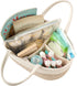 Diaper Caddy Organizer, Empty Gift Basket for Newborn Essentials, Baby Storage Basket, Stylish Gift Bag for Baby