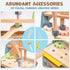 Set 3 4 5 ROBUD Mini Wooden Play Tool Workbench for Kids Toddlers - Montessori Toys for Years Old Boys Girls