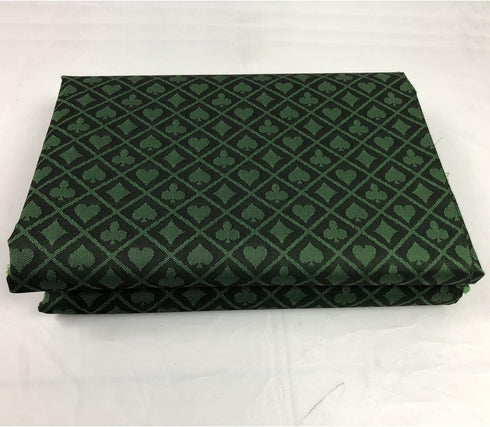 108X60 Inch Speed Cloth Poker Table Fabric - Section of Suited Casino Card Game Table Felt Top Cover - Green
