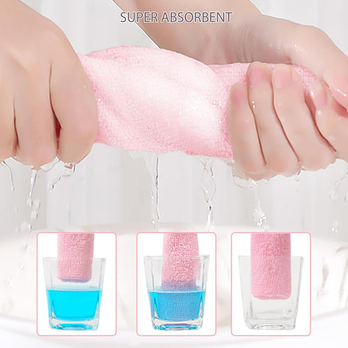 12 Pack 100% 7.8" 7.8" Small Baby Washcloths Cotton Thin Soft x Terry Cloth for Baby Face Bath Burp Travel Lightweight