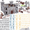 3 Otters 310PCS Military Soldier Playset - Toy Soldiers, Medieval Knight Army Men, Pirate Castle Model for Boys