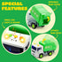 JOYIN 4 Pcs 7" Long Vehicle Toy Set, Toddlers Cars with Lights and Siren Sound, Birthday Party Gifts