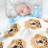 30x40 vvfelixl Baby Swaddle Blanket for Boys Girls Golden Retrievers Glasses Baby Receiving Blanket for Newborn Nursery