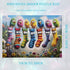 GEMOUJ 1000 1000 27.5 19.7inch Birds Family Puzzles for Adults Pieces,Colorful Cartoon Socks Piece Puzzle