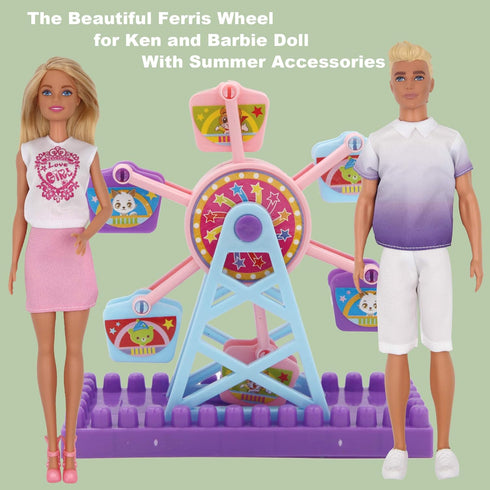 EuTengHao 78Pcs Doll Clothes and Accessories for 11.5 Inch Girl and 12 Inch Boy Dolls, Summer Style Outfits