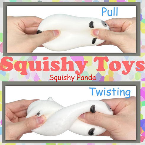 ZTATU (1PCS) Squishy Panda Stress Balls for Kids Squishy Fidget Toys Stress Ball, Autism Sensory Toys Squishy Dough