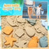 Civaner 15 Pcs Silicone Beach Toys for Baby Girls, Includes Shovel, Rake, Sand Molds, and Pail Set