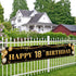 Large Black and Gold Happy 18th Birthday Decoration Banner, 18th Birthday Party Supplies (9.8x1.6ft)
