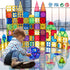 MAGBLOCK Magnet Toys, Kids Magnetic Building Tiles 100 Pcs, 3D Magnetic Blocks, Educational Toys for Toddlers Boys and