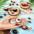 84Pcs 15-30mm Cheriswelry Miniature Coffee Mugs Resin Coffee Beans Cups Miniature Ornaments Food Kitchen Dollhouse