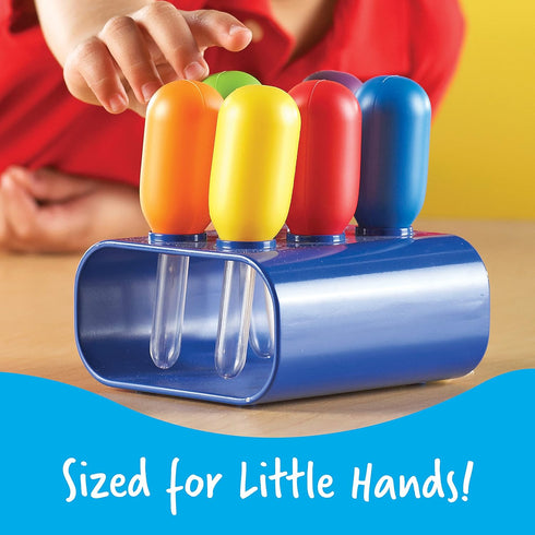 Learning Resources Jumbo Eyedroppers Set of 6 with Stand - Ages 3+ - Preschool Science Tools