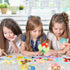 24 3D Geetery Pcs DIY Fairy Art Crafts Kit Creative Make Your Own Fairy Felt Sticker Puzzle for Kids Toddler Girls