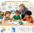 12 JUPITEARTH Colors Crayons for Toddlers, Non-Toxic Washable Rocket Crayons, Easy-to-Hold Coloring Gifts & Mess-Free