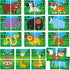 SpriteGru Jungle Animal Memory Game, 28 Chunky Cards Wild Animal Head Tail