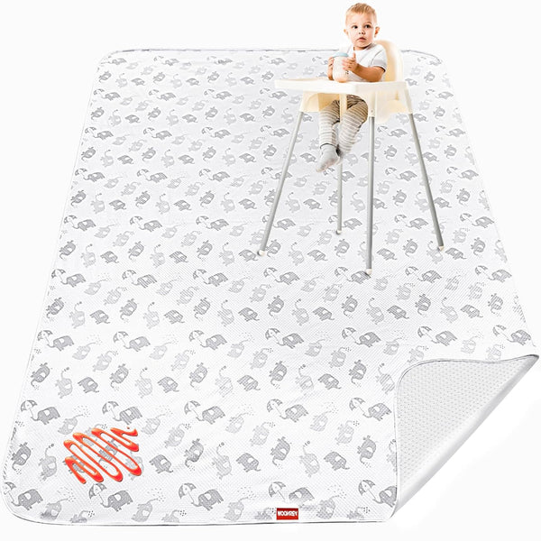 Large Splat Mat for Under High Chair/Arts/Crafts/Playtime, Moonsea High Chair Mat for