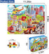 LELEMON Puzzles for Kids Ages 4-8 Vehicles Jigsaw Puzzles in a Metal Box for Kids Boys Girls 100 Pieces Fire Truck Ambulance Police Car Helicopter Aircraft Learning Educational Puzzles