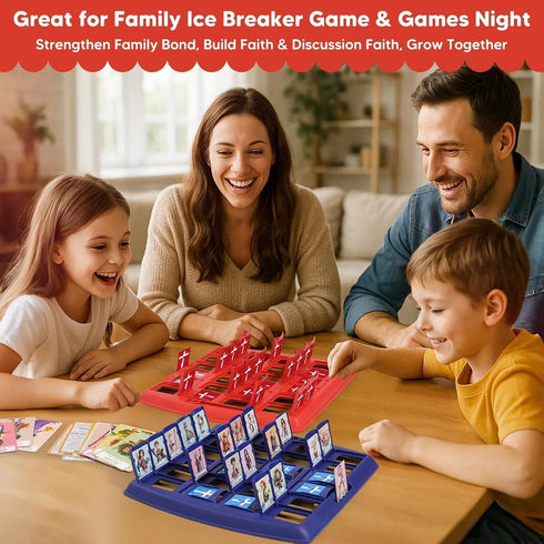 24 Garybank Guess Bible Who Am I Games for Kids, Holy Bible Characters with Life Story & Verse Cards, Bible Trivia