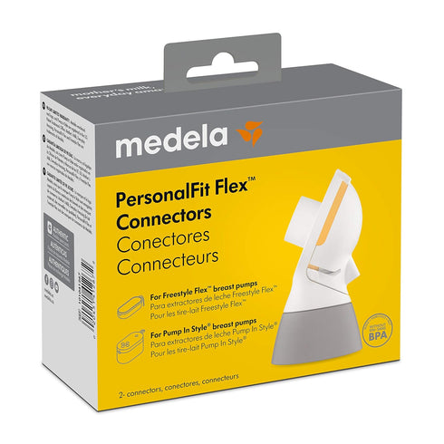 Medela PersonalFit Flex Replacement Connectors, 2 per Count, Compatible with Breast Pumps