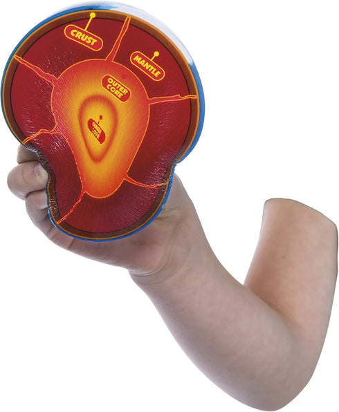 Toysmith Squishy Earth Ball with Earth Core Layers - Planet Earth Stress Ball, Therapeutic Educational