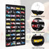 Storage Case for 80 Hot Wheels Matchbox Cars, Double-sided Hanging Display Case Fits 80 Toy Cars (Black)
