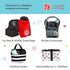 J.L. Childress Pockets 'N Pad Car Diaper Changing Station for Baby - Portable Diaper Changing Pad for Travel, Newborn