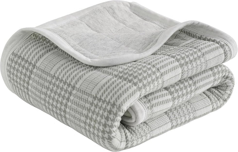 Generic Jersey Cotton Quilted Toddler Blanket, Soft and Breathable Warm Crib Baby Blanket