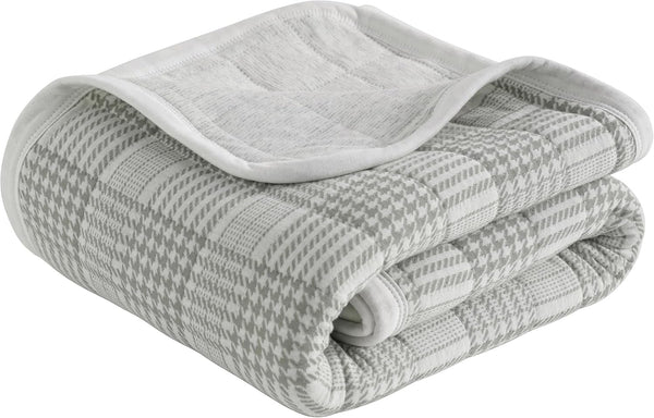 Generic Jersey Cotton Quilted Toddler Blanket, Soft and Breathable Warm Crib Baby Blanket