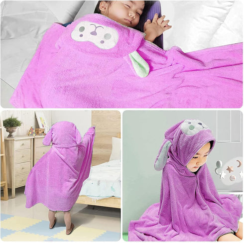 Kids,-2855 INCH Visen Premium Hooded Towel for Large Size Kids Bath Towel,Ultra Soft Hooded Towel Wrap for Boys Girls