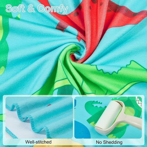 06 55" 28" Swimming Basumee Toddler Bath Towels with Hood for Years x Soft Absorbent Hooded Kids Bath Towel with Button