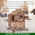 Wood Trick Happy Birthday Fairy Theater Wooden Music Box Kit - 3D Puzzle with Fairy Characters - Hand Crank for Kids &