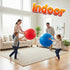 18-Inch (2 Pack, PlayBolt Jumbo Playground Balls Red & Blue) - Giant Large Inflatable Rubber Kickball for Kids