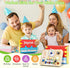 1 2 3 4 1-3, JoyCat Busy Board with Led Light, Toddler Toys for Year Old Boys and Girls, Wooden Sensory Toys