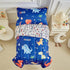 Set 4 Set Dinosaur Toddler Bedding for Boys Girls Pieces Toddler Bed - Ultra Soft Cartoon Cute Orange Yellow Blue Green