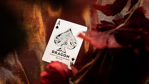 Bicycle Red Dragon Gold Foil Premium Playing Cards, 1 Deck