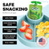 1 Pack Hoovy Silicone Cup Holder Tray for Car Seat, Booster Seat, Stroller - Carseat Snack Trays for Kids Travel - Cup