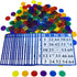 MR CHIPS Bingo Game - 18 Bingo Cards, 300 Bingo Chips, and Calling Cards for Fun Family Bingo Games