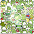 50 Pieces Frog Stickers - Cartoon Vinyl Waterproof Stickers for Laptop, Guitar, Motorcycle, and More