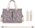 Cherry Tote Bag for Women Canvas Patched Purse Cute Shoulder Bag Multi-Pocket