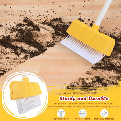 LIMIROLER Set Set Set, 3-6 (6PCS Set) Kids Cleaning Toy Toddlers Broom Dust Pan for Housekeeping Pretend Play Cleaning